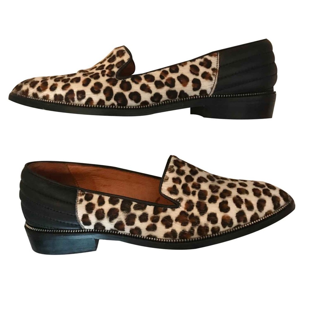 The Kooples • Leather Studded Leopard Loafers